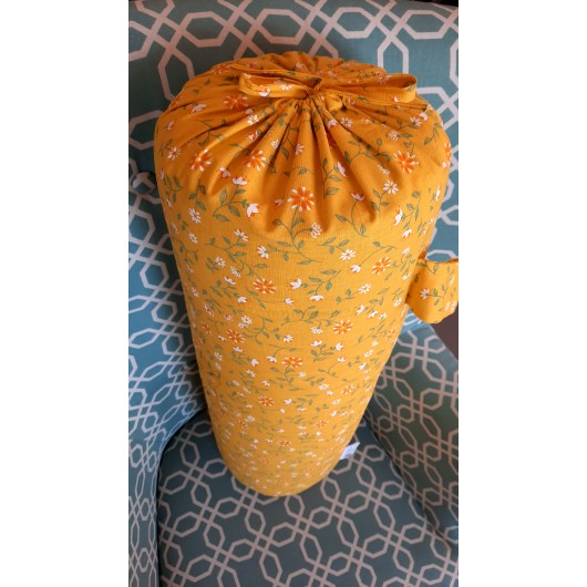 pohankový válec VELKÝ "big joga" průměr 20cm, délka 60cm žlutý