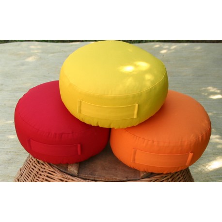 pohankový sedák - meditační polštář červený průměr 30cm 